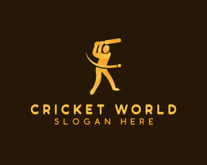 Cricket - Cricket League Player logo design