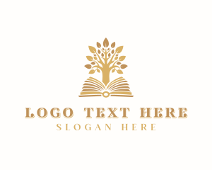 Bible Study - Book Tree Review Center logo design