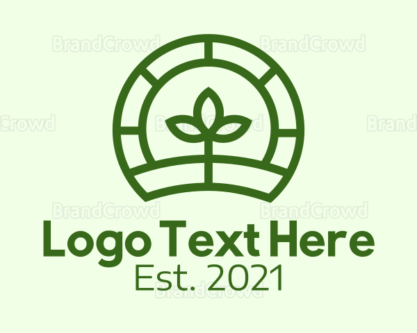 Green Seedling  Farm Logo