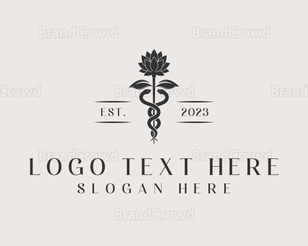 Flower Garden Snake Logo