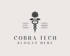 Cobra - Flower Garden Snake logo design