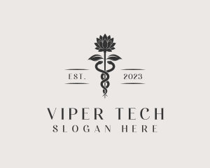 Viper - Flower Garden Snake logo design