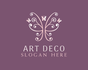 Deco - Feminine Butterfly Wings logo design