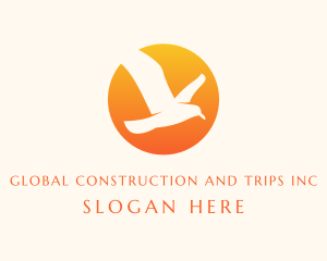 Seagull Sun Adventure logo design
