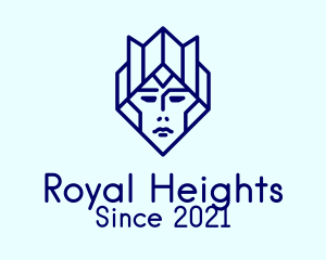 Highness - Blue Royalty Woman logo design