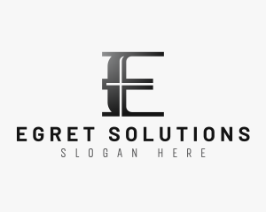 Premium Elegant Stylish Letter E logo design