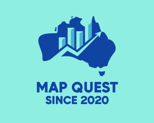 Australian Economy Map logo design