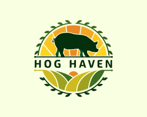 Hog - Pig Hog Agriculture logo design