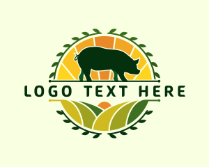 Pig - Pig Hog Agriculture logo design