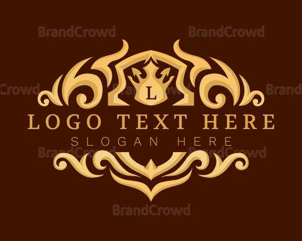 Premium Crown Crest Logo