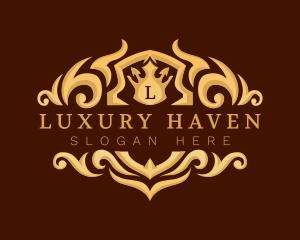 Opulent - Premium Crown Crest logo design