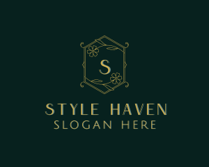 Stylish Floral Boutique logo design