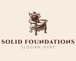 Home Furnishing - Rustic Victorian Chair logo design