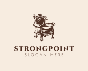 Furniture Shop - Rustic Victorian Chair logo design