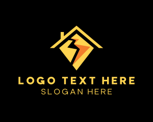 Battery - Lightning Power Supply logo design