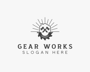 Home Axe Circular Saw logo design