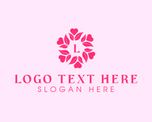 Floral - Natural Heart Beauty Spa logo design