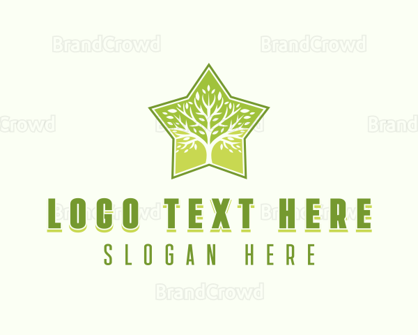 Tree Plant Botanical Logo