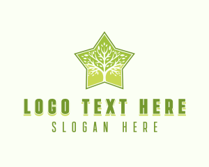 Tree Plant Botanical Logo