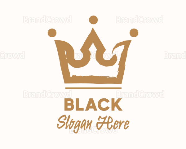 Brown Royal Crown Paint Logo