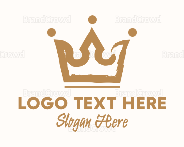 Brown Royal Crown Paint Logo