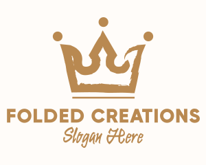 Brown Royal Crown Paint  logo design