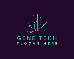 Genetics - Biotech Genes Technology logo design