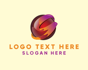 Icon - 3D Gradient Sphere Letter G logo design
