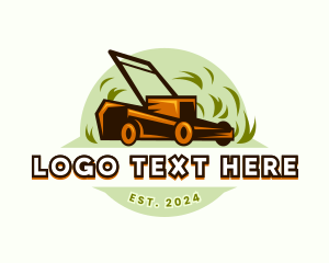 Gardening - Yard Lawn Mowing logo design