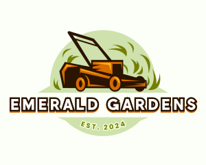 Yard Lawn Mowing logo design