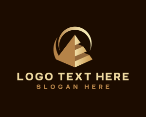 Vc - Modern Business Pyramid logo design