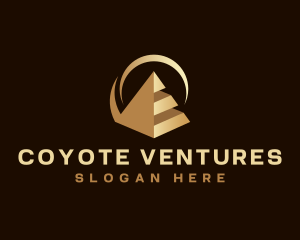 Modern Business Pyramid logo design