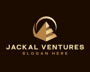 Modern Business Pyramid logo design