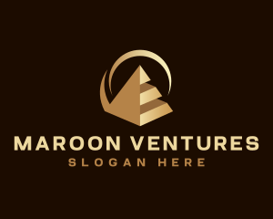 Modern Business Pyramid logo design