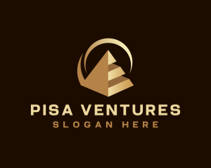 Modern Business Pyramid logo design