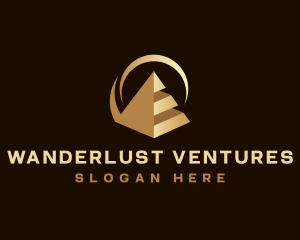 Modern Business Pyramid logo design