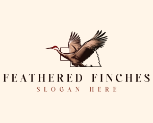 Crane Bird Aviary logo design