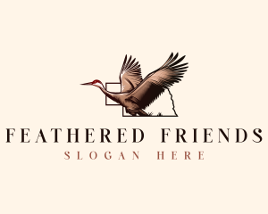 Crane Bird Aviary logo design