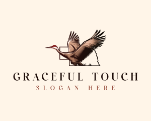 Crane Bird Aviary logo design