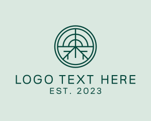 Goal - Minimalist Nature Target logo design