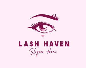 Eyelash - Woman Eyelashes Cosmetic logo design