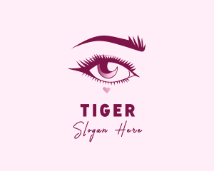 Eye - Woman Eyelashes Cosmetic logo design