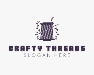 Sewing Yarn Needle logo design