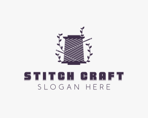 Sewing Yarn Needle logo design