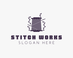 Sewing Yarn Needle logo design