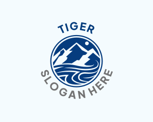 Traveler - Summit Mountain Circle logo design