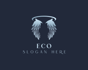 Religious - Halo Angel Wings logo design