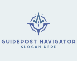 Navigator - Mountain Adventure Navigation logo design