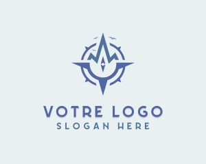 Locator - Mountain Adventure Navigation logo design