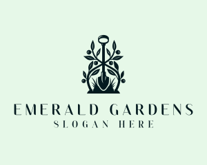 Plant Shovel Landscaping logo design